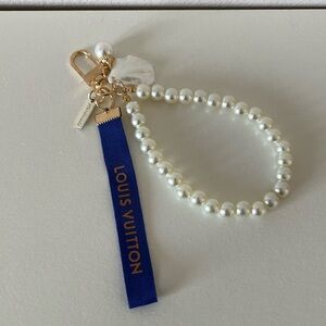 Handmade Bag Charm made with Authentic Louis Vuitton Ribbon